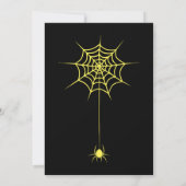 Invitation d'Halloween citrouille effrayante (Dos)
