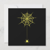 Invitation d'Halloween citrouille effrayante (Dos)