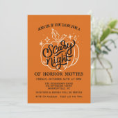Invitation d'Halloween de nuit effrayant (Debout devant)