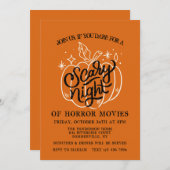Invitation d'Halloween de nuit effrayant (Devant / Derrière)