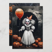 Invitation d'Halloween déplaisant (Devant / Derrière)
