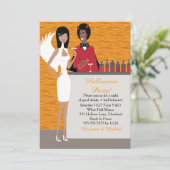 Invitation d'Halloween des anges et des diables (A (Debout devant)