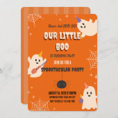 Invitation d'Halloween du 2e anniversaire (Devant / Derrière)