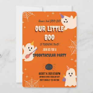 Invitation d'Halloween du 2e anniversaire