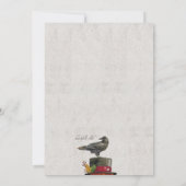 Invitation d'Halloween du Corbeau et du Citrouille (Dos)