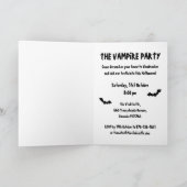 Invitation d'Halloween du Parti Vampire (Intérieur)