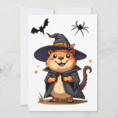 Invitation d'Halloween éffrayant (Dos)