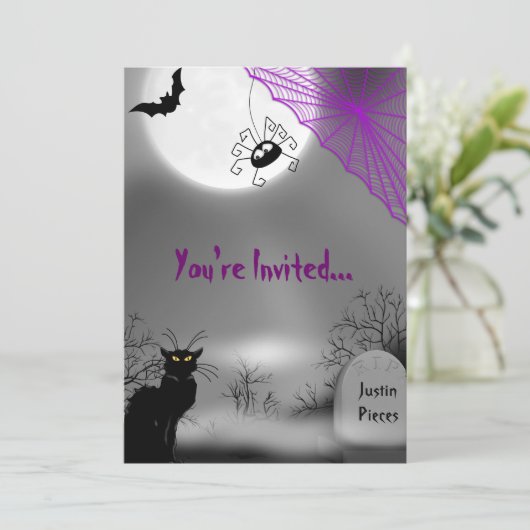 Invitation d'Halloween effrayant (Debout devant)