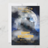 Invitation d'Halloween éffrayante, fête d'Hallowee (Devant)