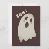 Invitation d'Halloween en bas (Dos)