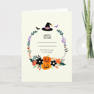 Invitation d'Halloween mignonne