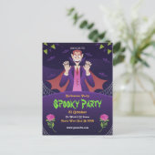 Invitation d'Halloween modifiable, fête d'Hallowee (Debout devant)