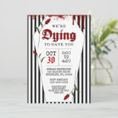 Invitation d'Halloween, nous mourons (Debout devant)