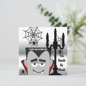 Invitation d'Halloween personnalisée (Debout devant)