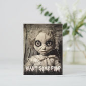 Invitation d'Halloween pour adultes déplaisante po (Debout devant)