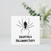 Invitation d'Halloween pour araignées Déplaisantes (Debout devant)