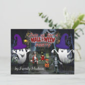 Invitation d'Halloween pour enfant (Debout devant)