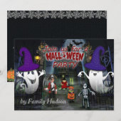 Invitation d'Halloween pour enfant (Devant / Derrière)