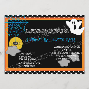 Invitation d'Halloween pour enfants
