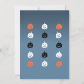 Invitation d'Halloween pour les citrouilles (Dos)
