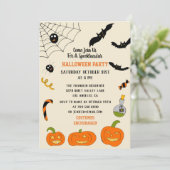 Invitation d'Halloween pour petits et grands. (Debout devant)