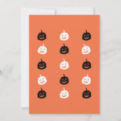 Invitation d'Halloween pour squelettes (Dos)