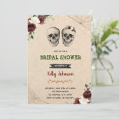 Invitation d'Halloween pour une douche de mariage (Debout devant)