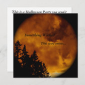 Invitation d'Halloween : Quelque chose de bizarre (Devant / Derrière)