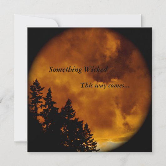 Invitation d'Halloween : Quelque chose de bizarre (Devant)