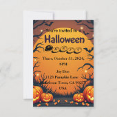 Invitation d'Halloween - Rejoignez-nous pour une f (Devant)