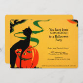 Invitation d'Halloween Retro personnalisable (Devant / Derrière)