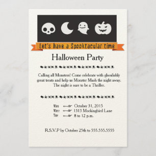 Invitation d'Halloween Spooktaculaire