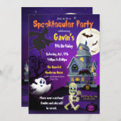 Invitation d'Halloween Spooktaculaire (Devant / Derrière)