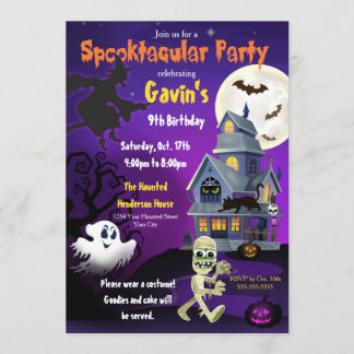 Invitation d'Halloween Spooktaculaire