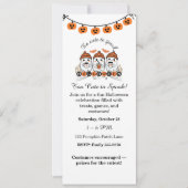 Invitation d'Halloween "Trop mignonne pour parler" (Devant)