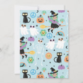 Invitation d'Halloween Vibes éffrayantes (Dos)