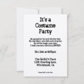 Invitation d'Halloween Vintage (Devant)