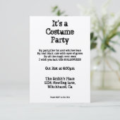 Invitation d'Halloween Vintage (Debout devant)