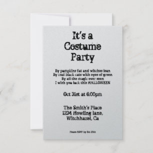 Invitation d'Halloween Vintage