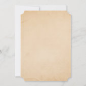 Invitation d'Halloween vintage (Dos)