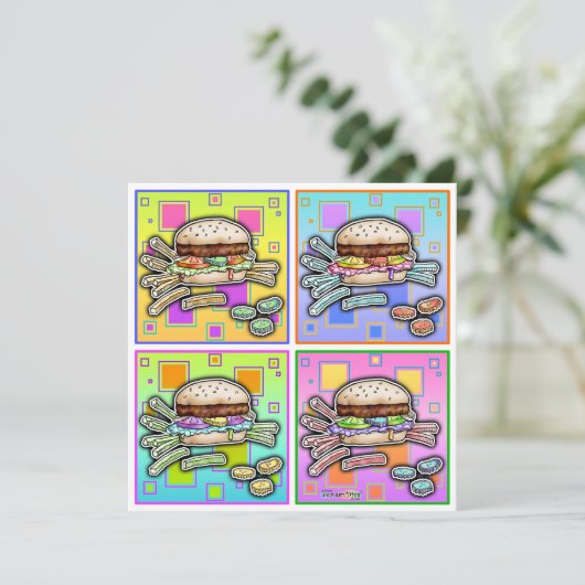INVITATION d'HAMBURGER d'art de bruit (Debout devant)