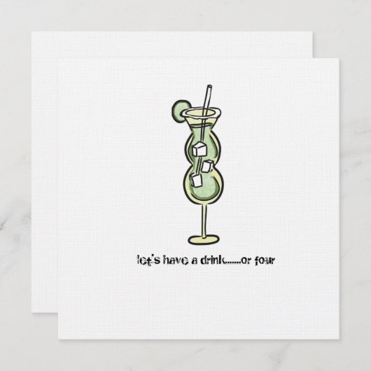 invitation d'heure heureuse (Devant / Derrière)