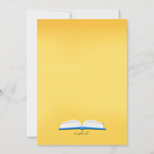 Invitation d'histoires préférées (Dos)