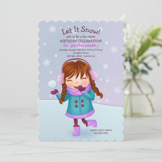 Invitation d'hiver (Debout devant)