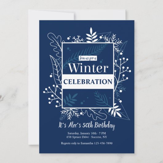 Invitation d'hiver (Devant)