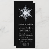 Invitation d'hiver 50e anniversaire noir (Devant / Derrière)