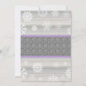 Invitation d'hiver Elephant pour une fille Douche  (Dos)