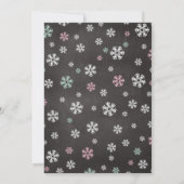 Invitation d'hiver ONE derland First Birthday (Dos)