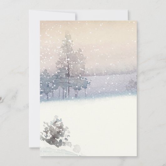 Invitation d'hiver ONE derland First Birthday (Dos)