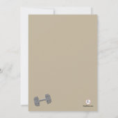 Invitation d'homme de muscle (Dos)